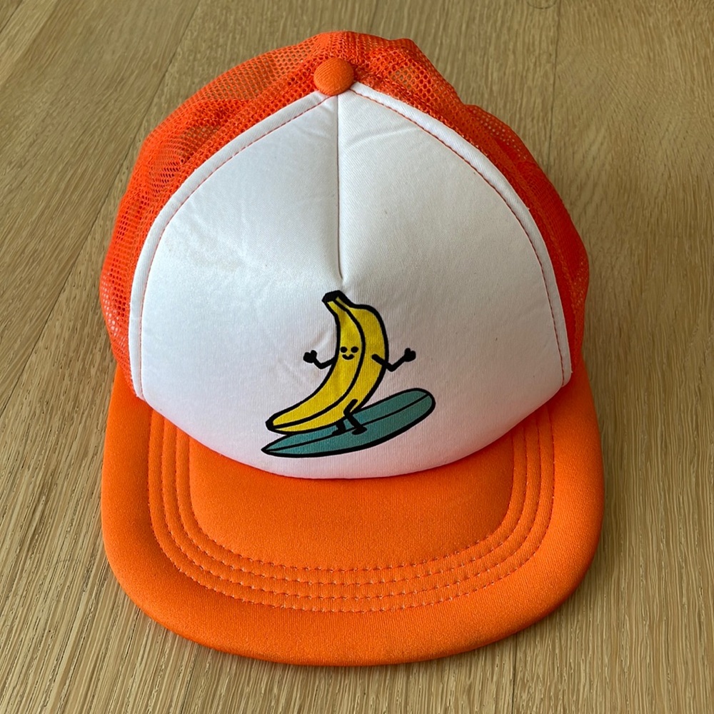Surfing Banana Trucker Hat Size Small